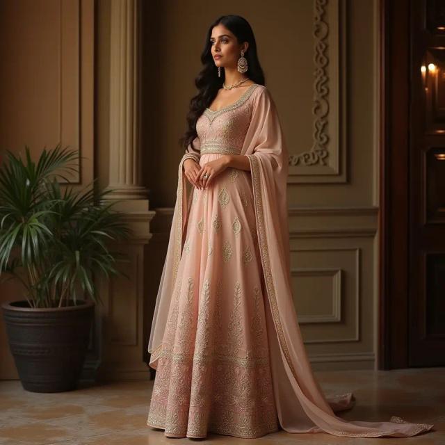 Elegant Anarkali and stunning Lehenga designs, perfect for festive occasions , traditional celebrations , weddings and events.